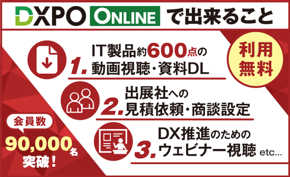 DXPOオンラインでできること