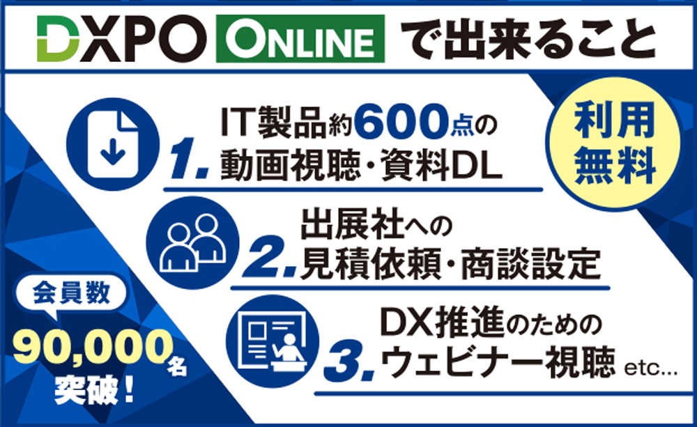 DXPOオンラインでできること